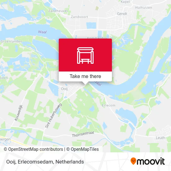 Ooij, Erlecomsedam map