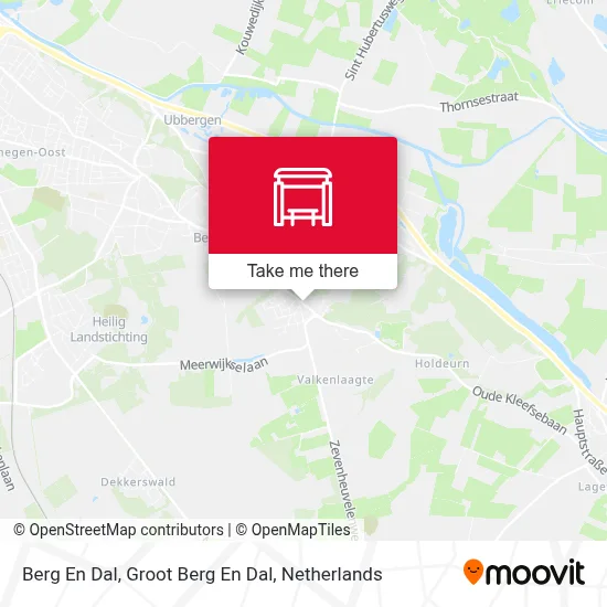 Berg En Dal, Groot Berg En Dal map