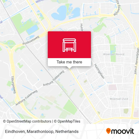 Eindhoven, Marathonloop Karte