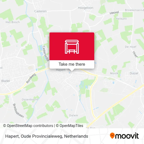 Hapert, Oude Provincialeweg map