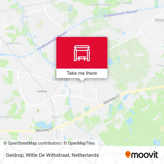 Geldrop, Witte De Withstraat Karte