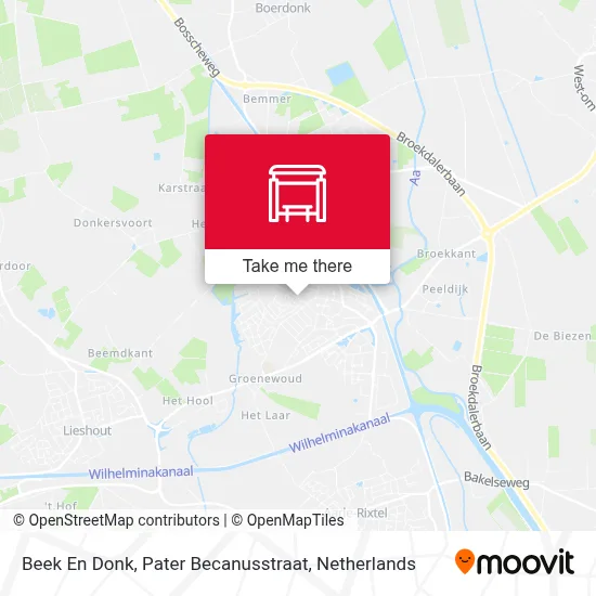 Beek En Donk, Pater Becanusstraat map