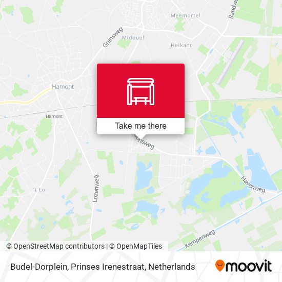 Budel-Dorplein, Prinses Irenestraat map