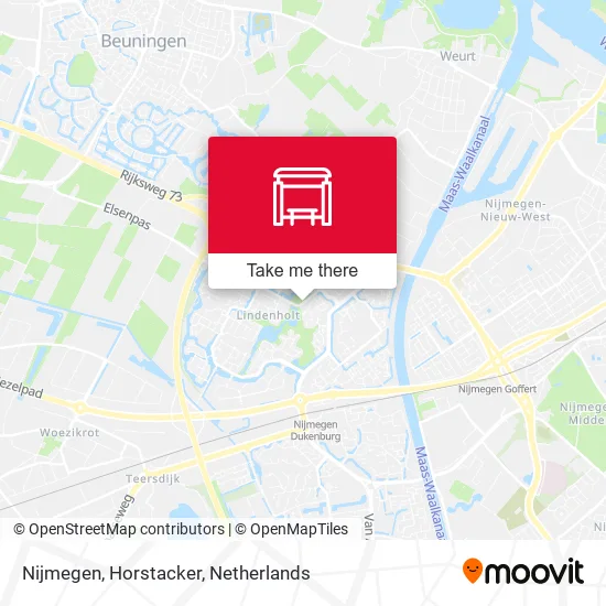 Nijmegen, Horstacker map