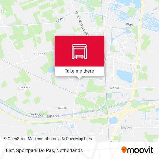Elst, Sportpark De Pas map