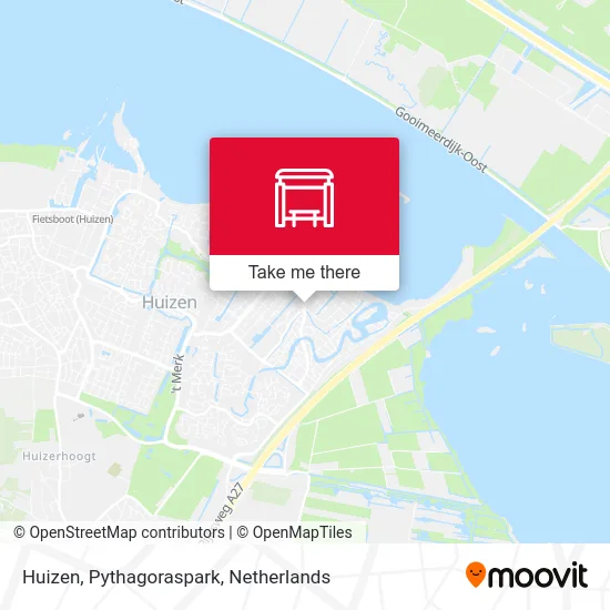 Huizen, Pythagoraspark map