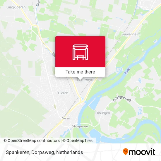 Spankeren, Dorpsweg map