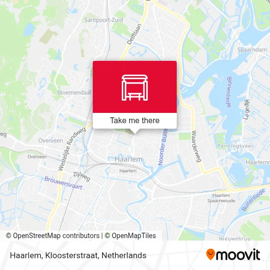 Haarlem, Kloosterstraat map