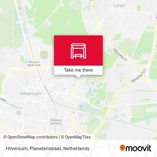 Hilversum, Planetenstraat Karte