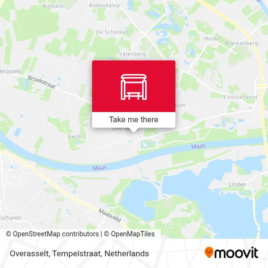 Overasselt, Tempelstraat map