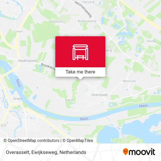 Overasselt, Ewijkseweg Karte