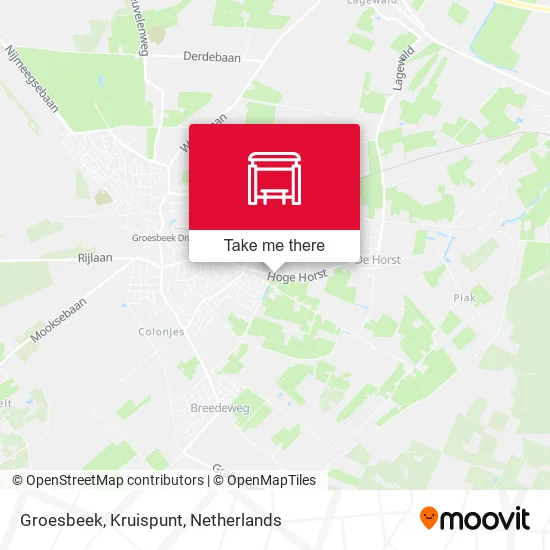 Groesbeek, Kruispunt map