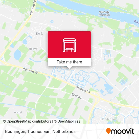 Beuningen, Tiberiuslaan map