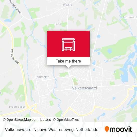 Valkenswaard, Nieuwe Waalreseweg map