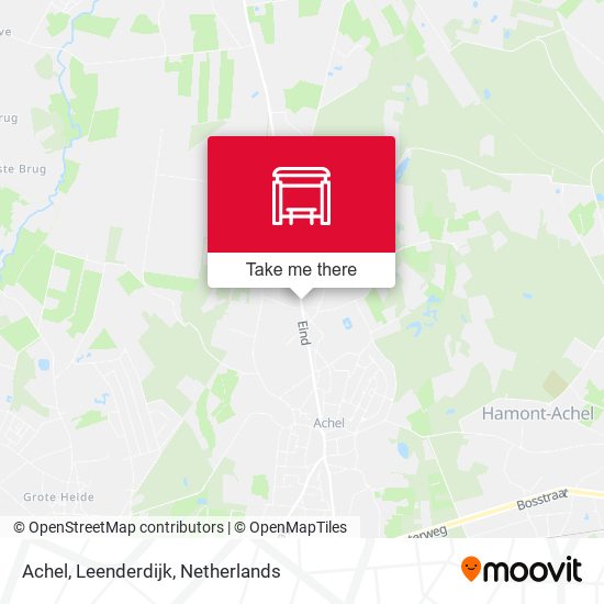 Achel, Leenderdijk Karte