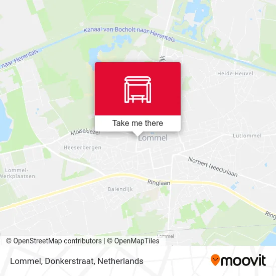 Lommel, Donkerstraat Karte