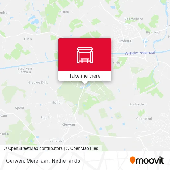 Gerwen, Merellaan map