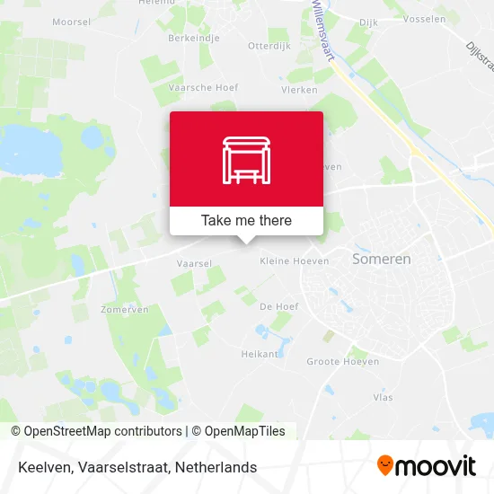 Keelven, Vaarselstraat map