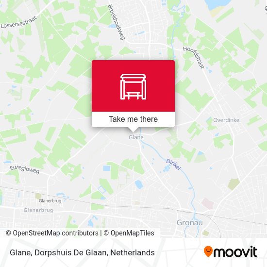 Glane, Dorpshuis De Glaan map