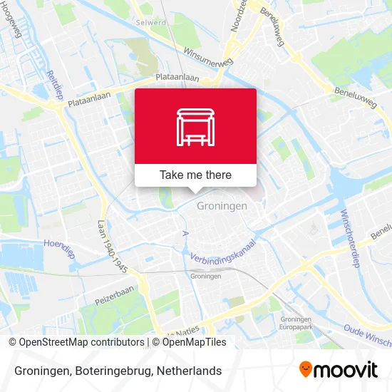 Groningen, Boteringebrug map
