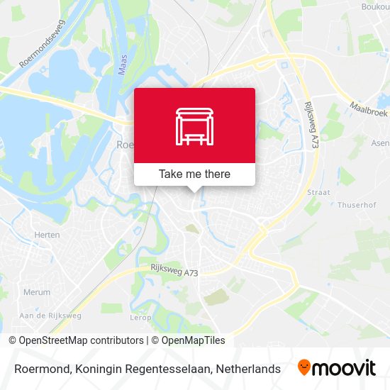 Roermond, Koningin Regentesselaan map