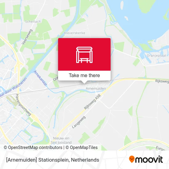 [Arnemuiden] Stationsplein map