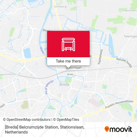 [Breda] Belcrumzijde Station, Stationslaan map