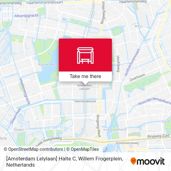 [Amsterdam Lelylaan] Halte C, Willem Frogerplein map