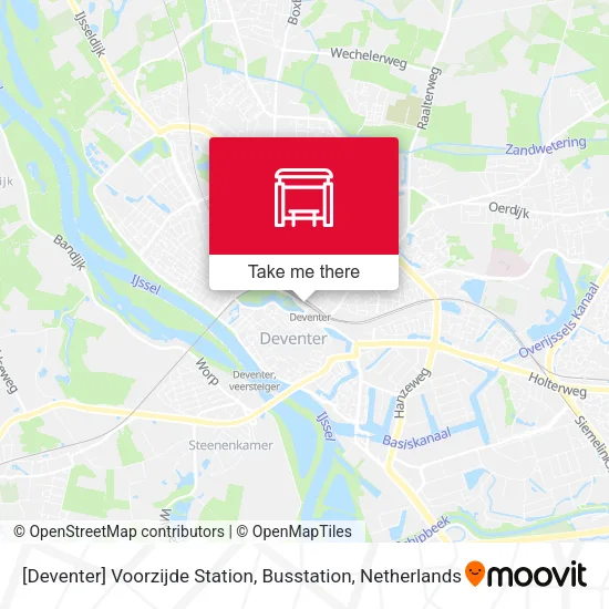 [Deventer] Voorzijde Station, Busstation map