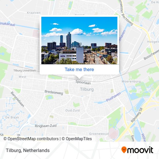 Tilburg map