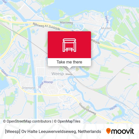 [Weesp] Ov Halte Leeuwenveldseweg map