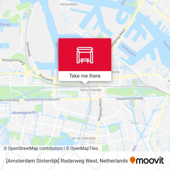 [Amsterdam Sloterdijk] Radarweg West map