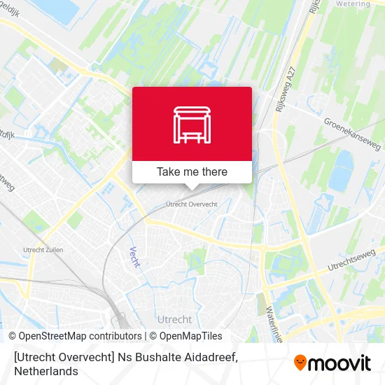 [Utrecht Overvecht] Ns Bushalte Aidadreef map