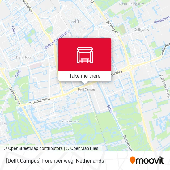 [Delft Campus] Forensenweg map