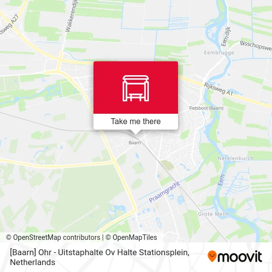 [Baarn] Ohr - Uitstaphalte Ov Halte Stationsplein map