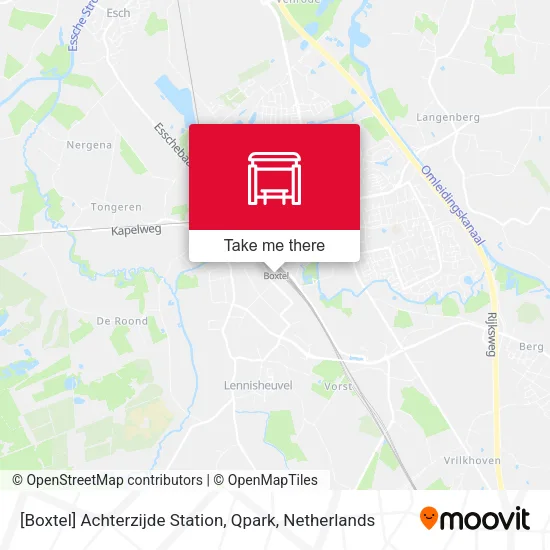 [Boxtel] Achterzijde Station, Qpark map