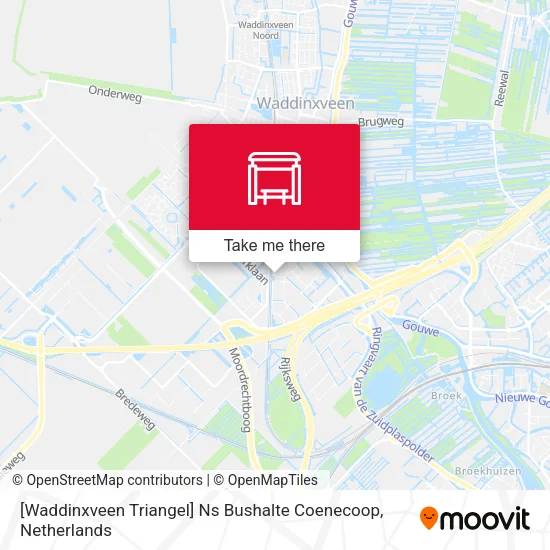 [Waddinxveen Triangel] Ns Bushalte Coenecoop map