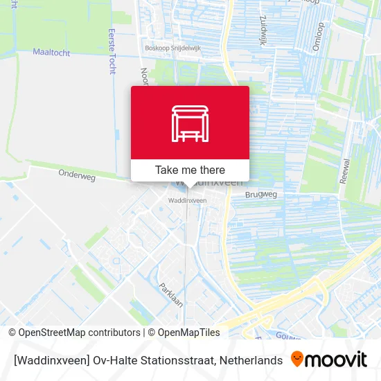 [Waddinxveen] Ov-Halte Stationsstraat map