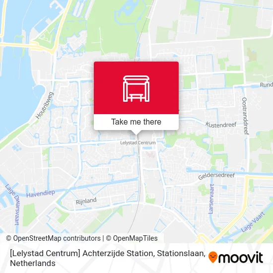 [Lelystad Centrum] Achterzijde Station, Stationslaan map