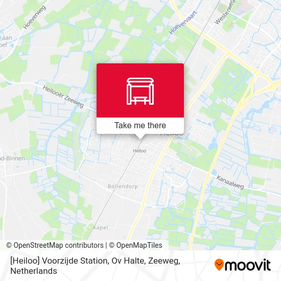 [Heiloo] Voorzijde Station, Ov Halte, Zeeweg map