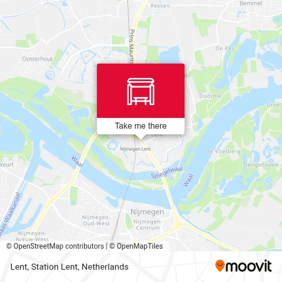 Lent, Station Lent map