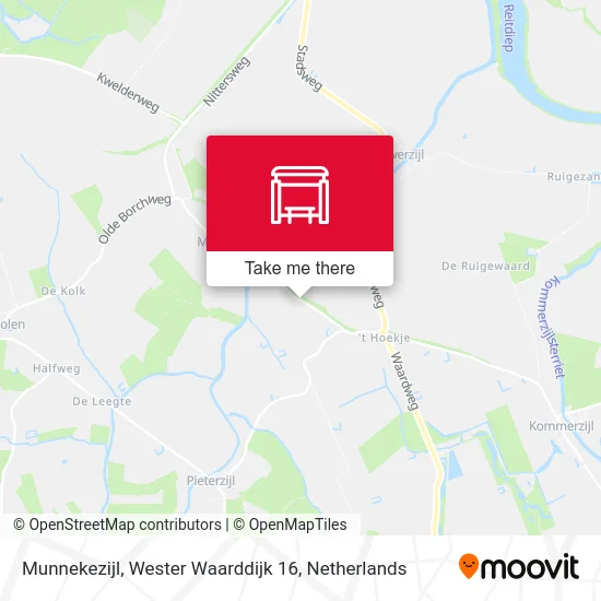 Munnekezijl, Wester Waarddijk 16 map