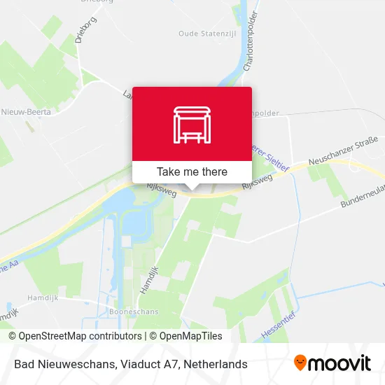 Bad Nieuweschans, Viaduct A7 map