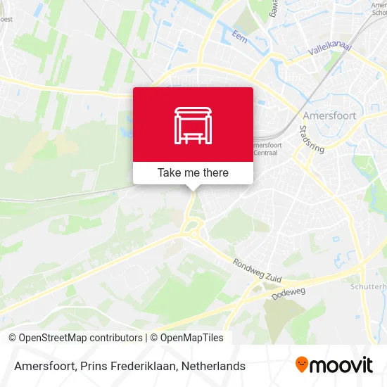 Amersfoort, Prins Frederiklaan map