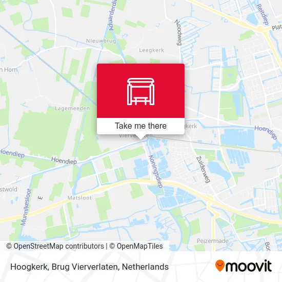 Hoogkerk, Brug Vierverlaten map