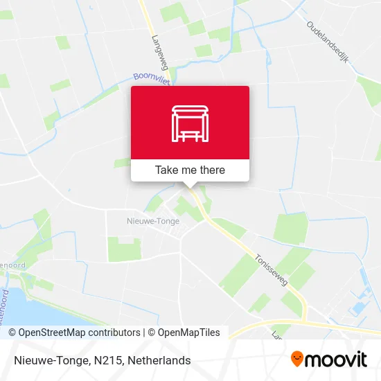 Nieuwe-Tonge, N215 Karte