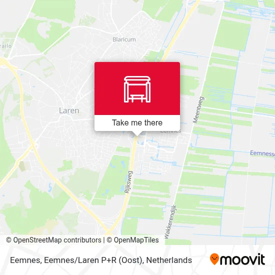 Eemnes, Eemnes / Laren P+R (Oost) Karte
