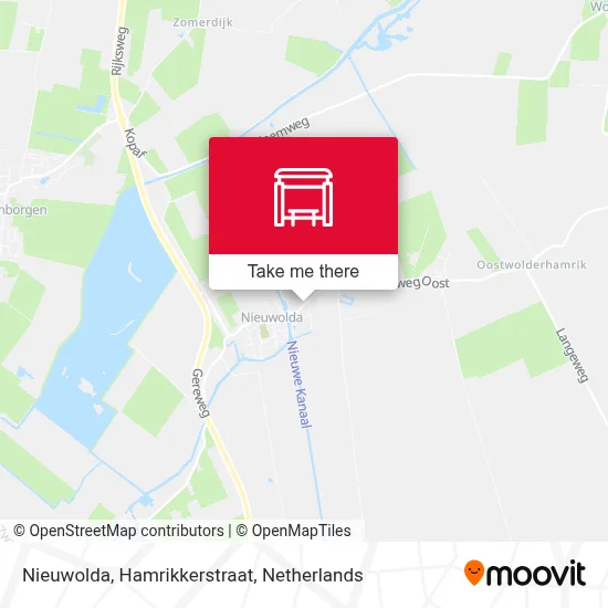 Nieuwolda, Hamrikkerstraat map