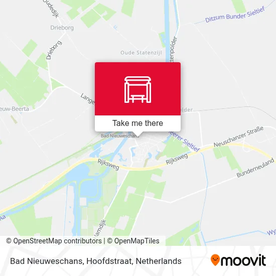 Bad Nieuweschans, Hoofdstraat map