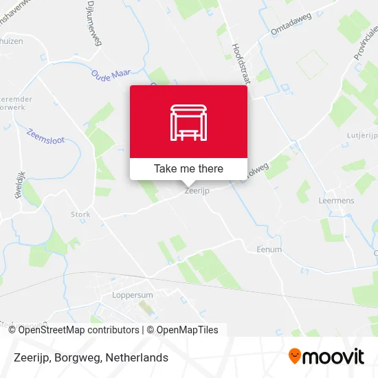 Zeerijp, Borgweg map